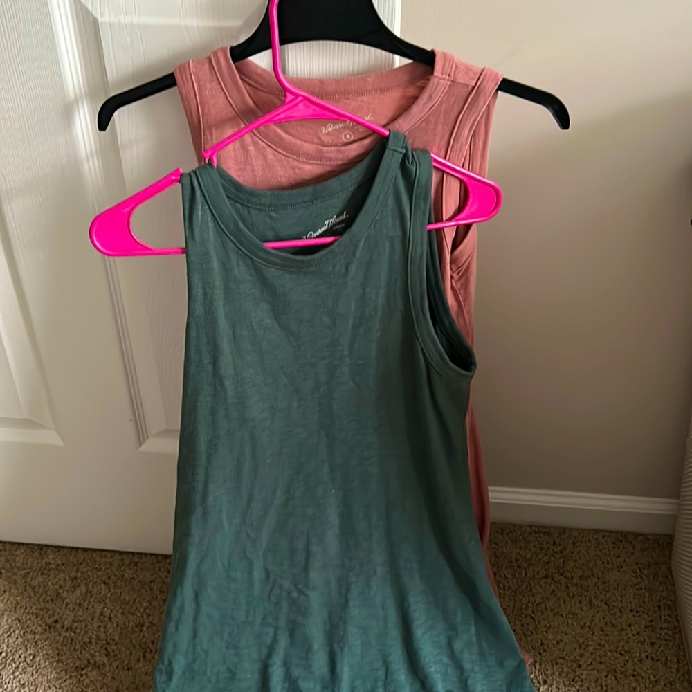t-shirt dresses. pink and/or green
